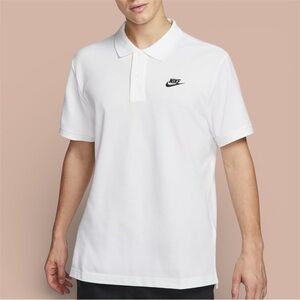 Nike White Polo Shirt Size 2XL Embroidered Swoosh Knit Classic Soft Men’s XXL